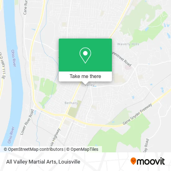 All Valley Martial Arts map