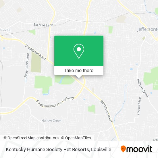 Kentucky Humane Society Pet Resorts map