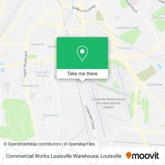 Commercial Works Louisville Warehouse map