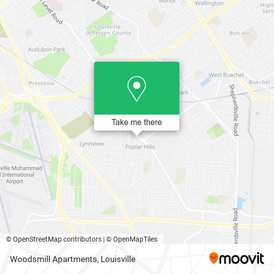 Mapa de Woodsmill Apartments