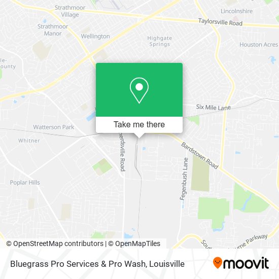 Bluegrass Pro Services & Pro Wash map