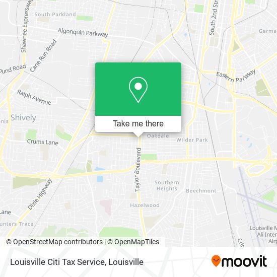 Louisville Citi Tax Service map