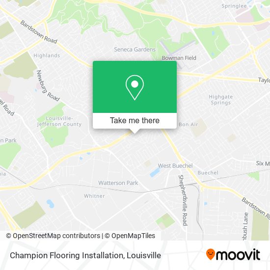 Champion Flooring Installation map