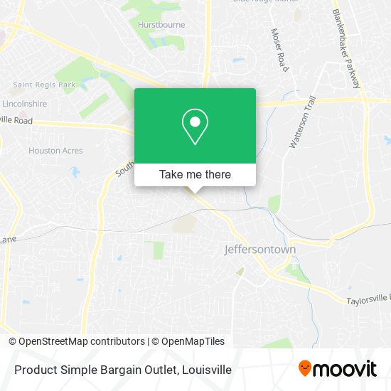 Product Simple Bargain Outlet map