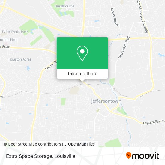 Extra Space Storage map