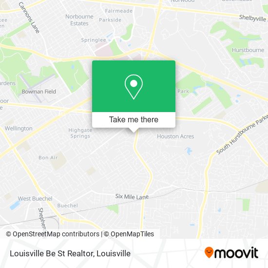 Louisville Be St Realtor map