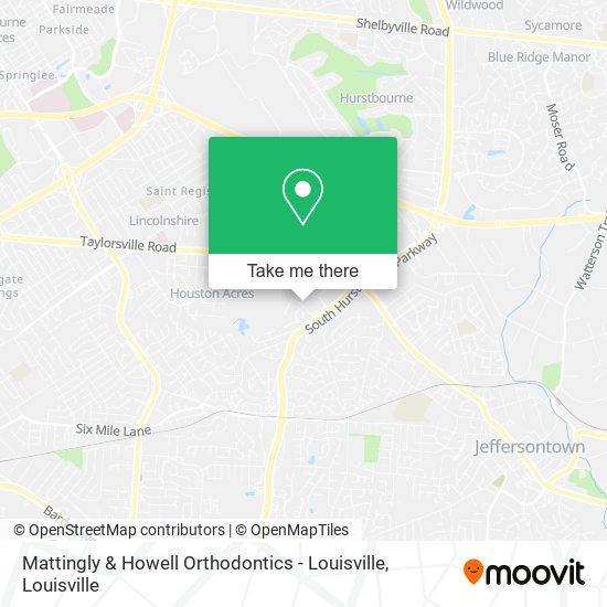 Mattingly & Howell Orthodontics - Louisville map