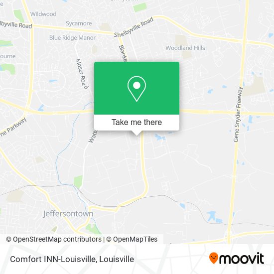Comfort INN-Louisville map