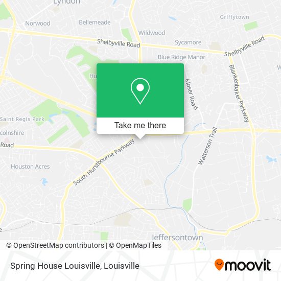 Spring House Louisville map