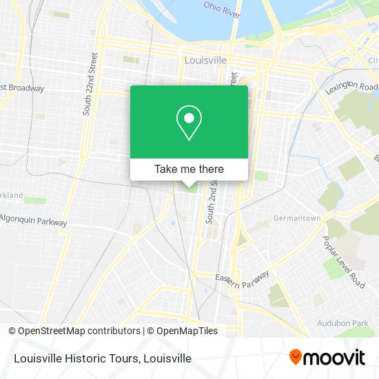 Louisville Historic Tours map