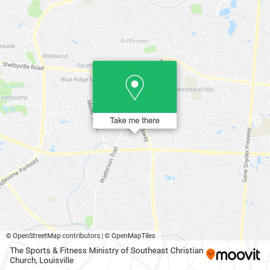 Mapa de The Sports & Fitness Ministry of Southeast Christian Church