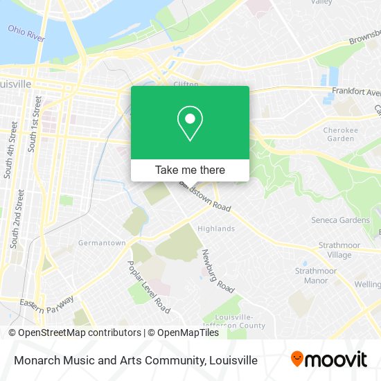 Monarch Music and Arts Community map