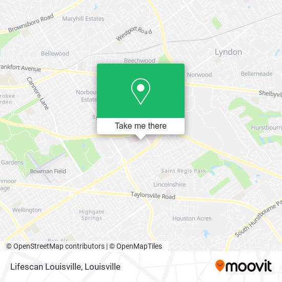 Lifescan Louisville map