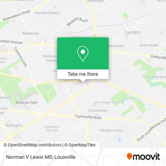 Norman V Lewis MD map