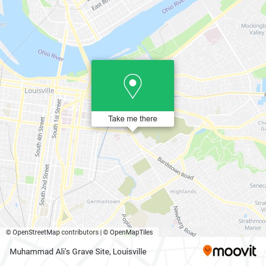 Muhammad Ali's Grave Site map