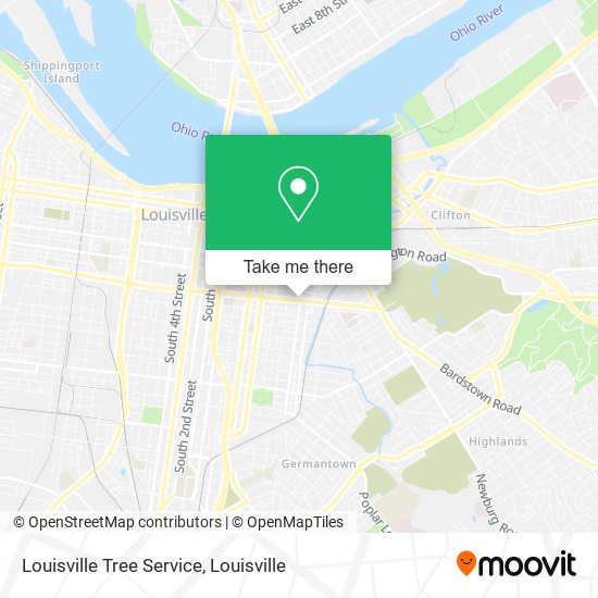 Louisville Tree Service map