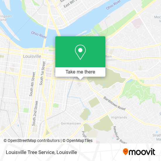 Louisville Tree Service map