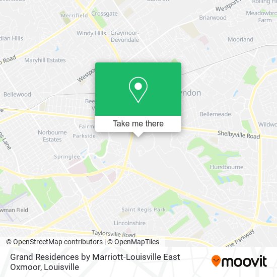 Mapa de Grand Residences by Marriott-Louisville East Oxmoor