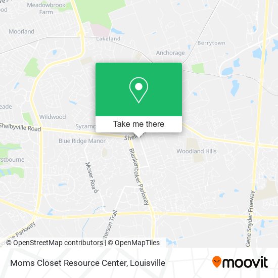 Moms Closet Resource Center map