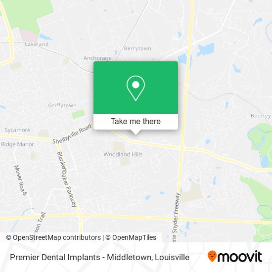 Mapa de Premier Dental Implants - Middletown