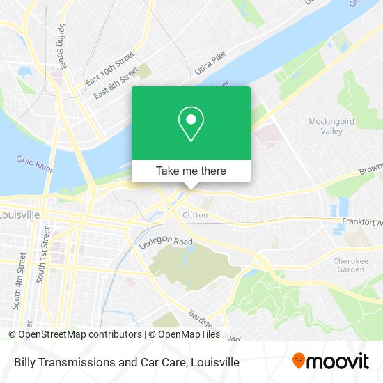 Billy Transmissions and Car Care map