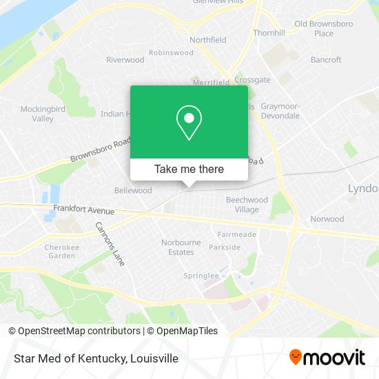 Star Med of Kentucky map