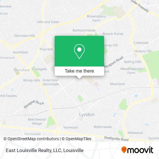 Mapa de East Louisville Realty, LLC