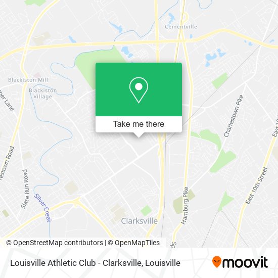 Louisville Athletic Club - Clarksville map