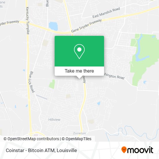 Mapa de Coinstar - Bitcoin ATM