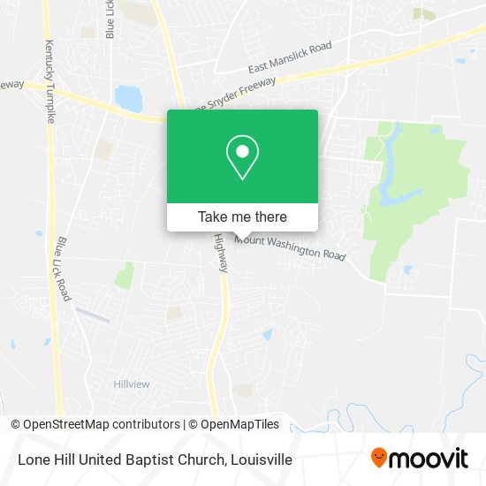 Lone Hill United Baptist Church map