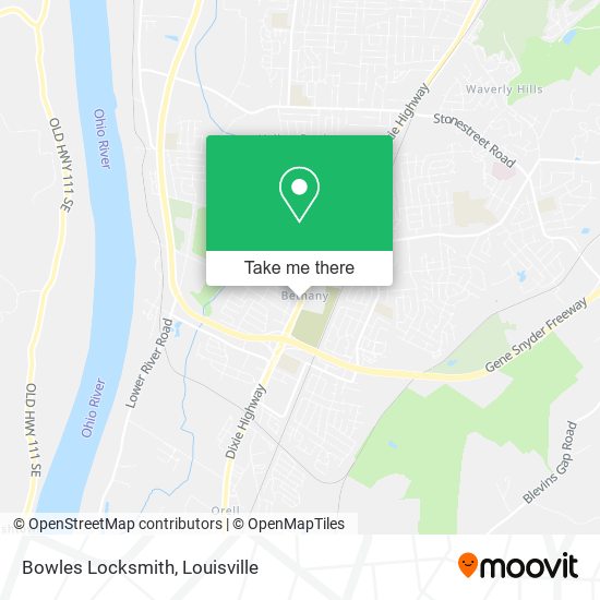 Bowles Locksmith map