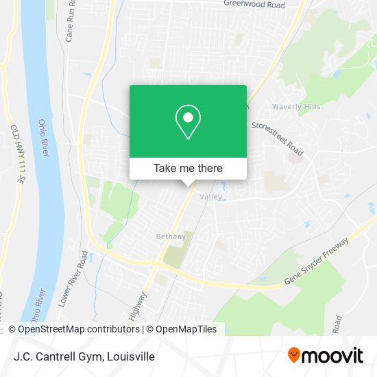 J.C. Cantrell Gym map