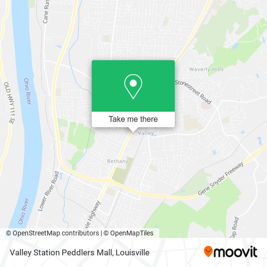 Valley Station Peddlers Mall map