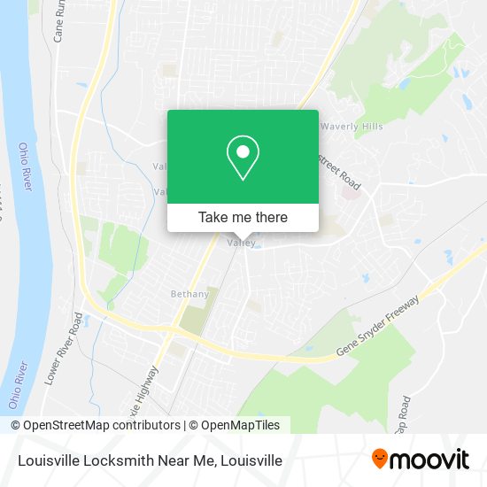 Louisville Locksmith Near Me map