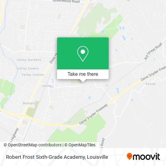 Robert Frost Sixth-Grade Academy map