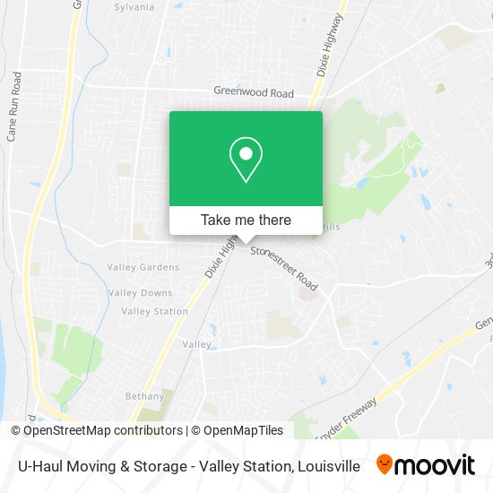 Mapa de U-Haul Moving & Storage - Valley Station