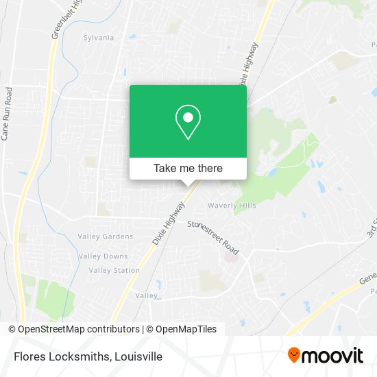 Flores Locksmiths map