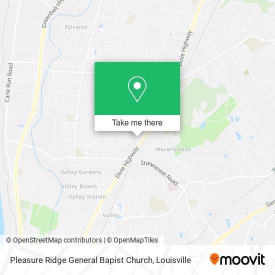 Pleasure Ridge General Bapist Church map