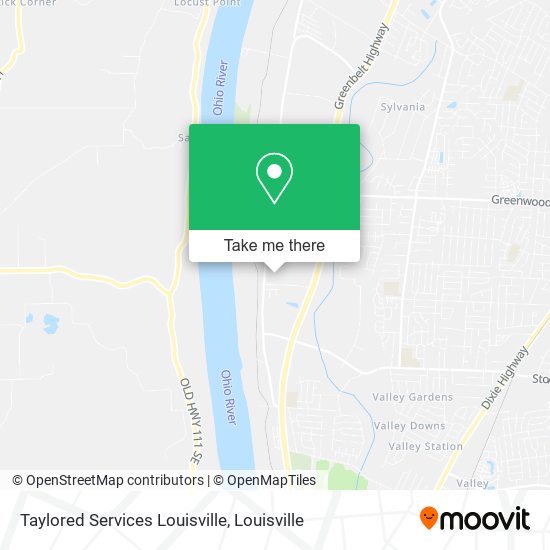 Taylored Services Louisville map