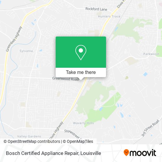 Bosch Certified Appliance Repair map