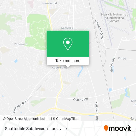 Mapa de Scottsdale Subdivision