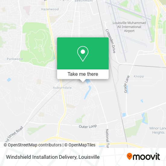 Mapa de Windshield Installation Delivery