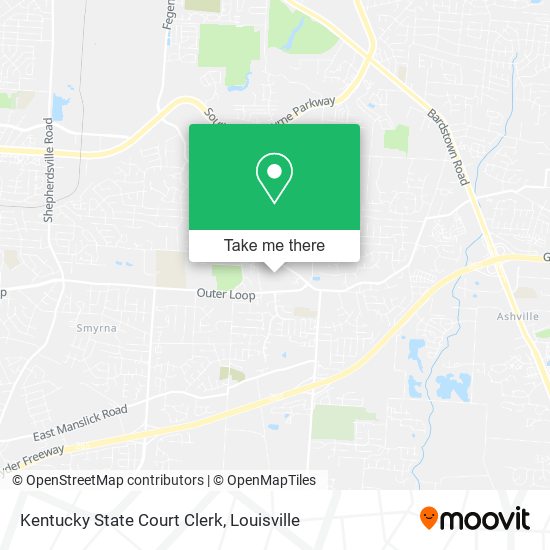 Mapa de Kentucky State Court Clerk