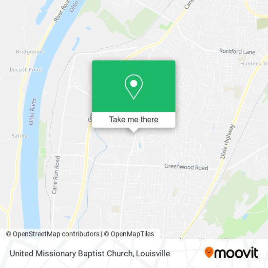 United Missionary Baptist Church map