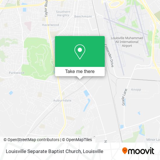 Louisville Separate Baptist Church map