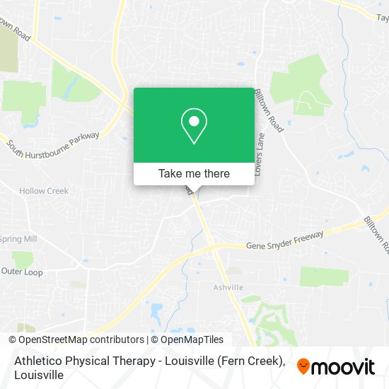 Athletico Physical Therapy - Louisville (Fern Creek) map