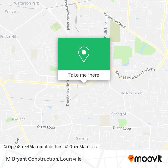 M Bryant Construction map