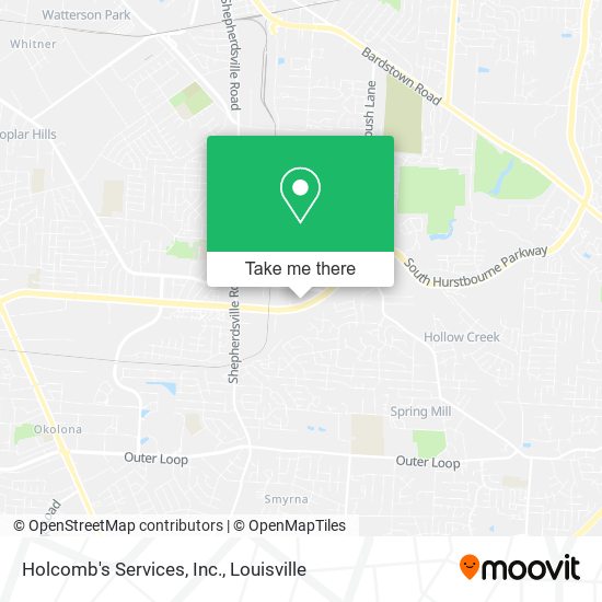 Mapa de Holcomb's Services, Inc.