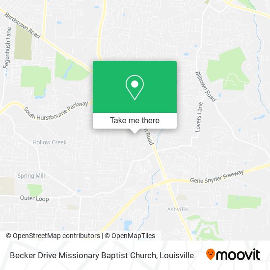 Becker Drive Missionary Baptist Church map