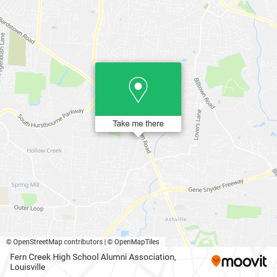 Fern Creek High School Alumni Association map